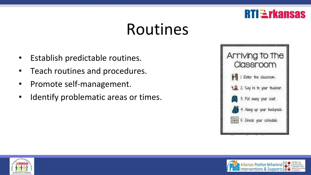 routines