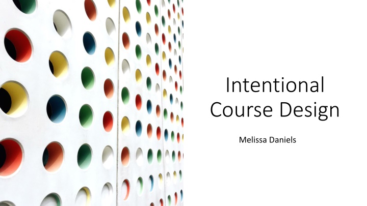 intentional course design