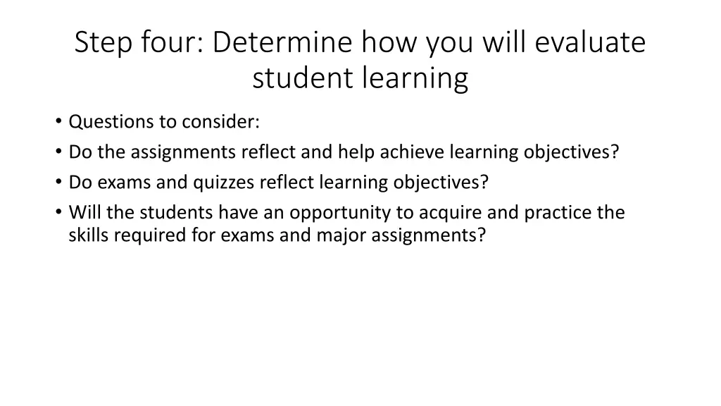step four determine how you will evaluate student 1