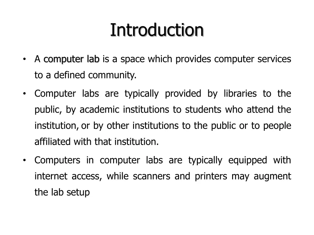 introduction