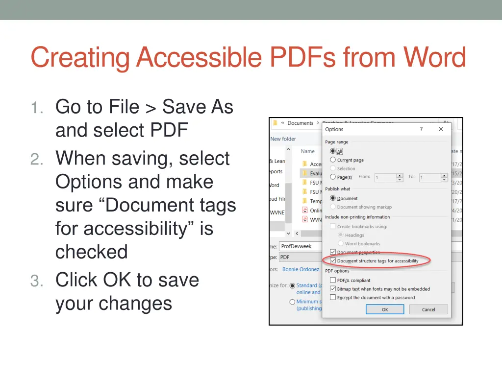 creating accessible pdfs from word