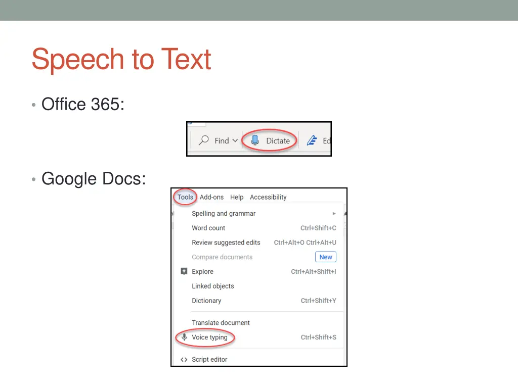 speech to text