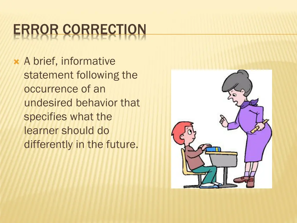error correction