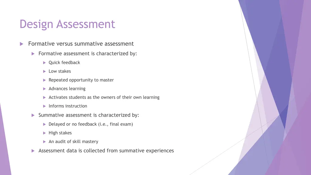 design assessment