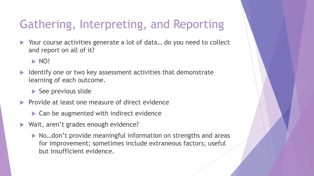 gathering interpreting and reporting