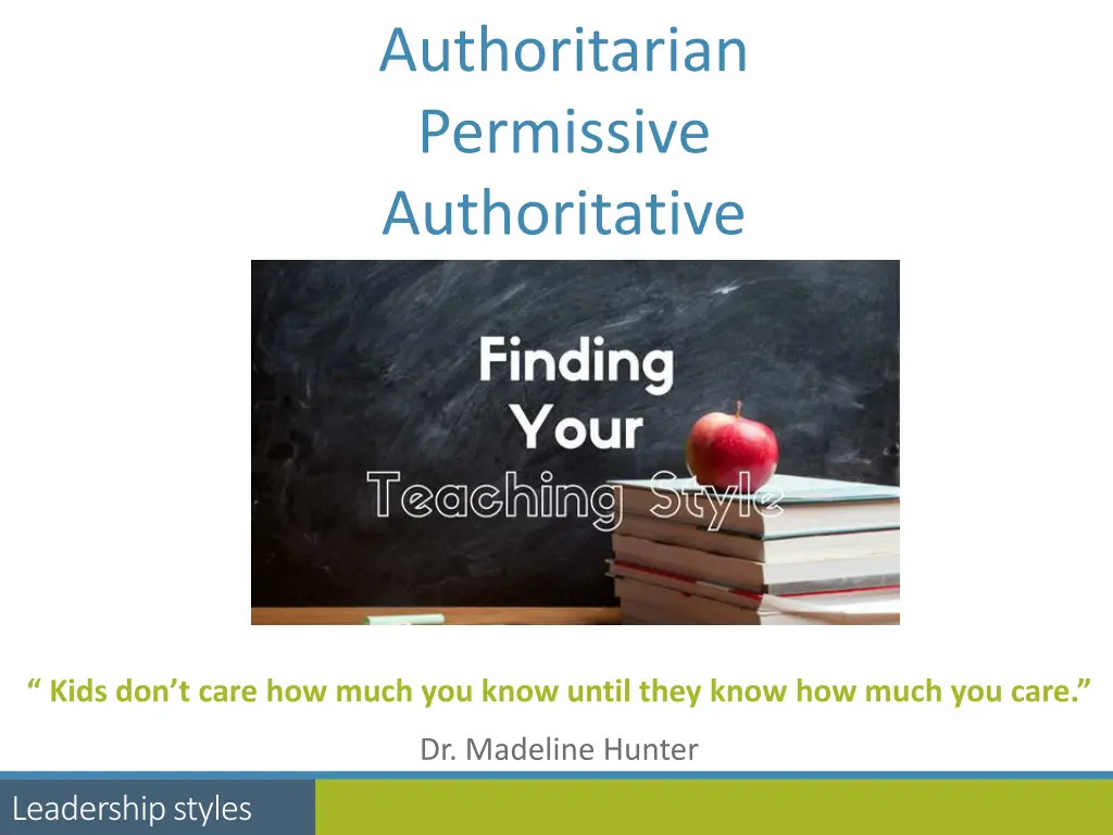 authoritarian permissive authoritative