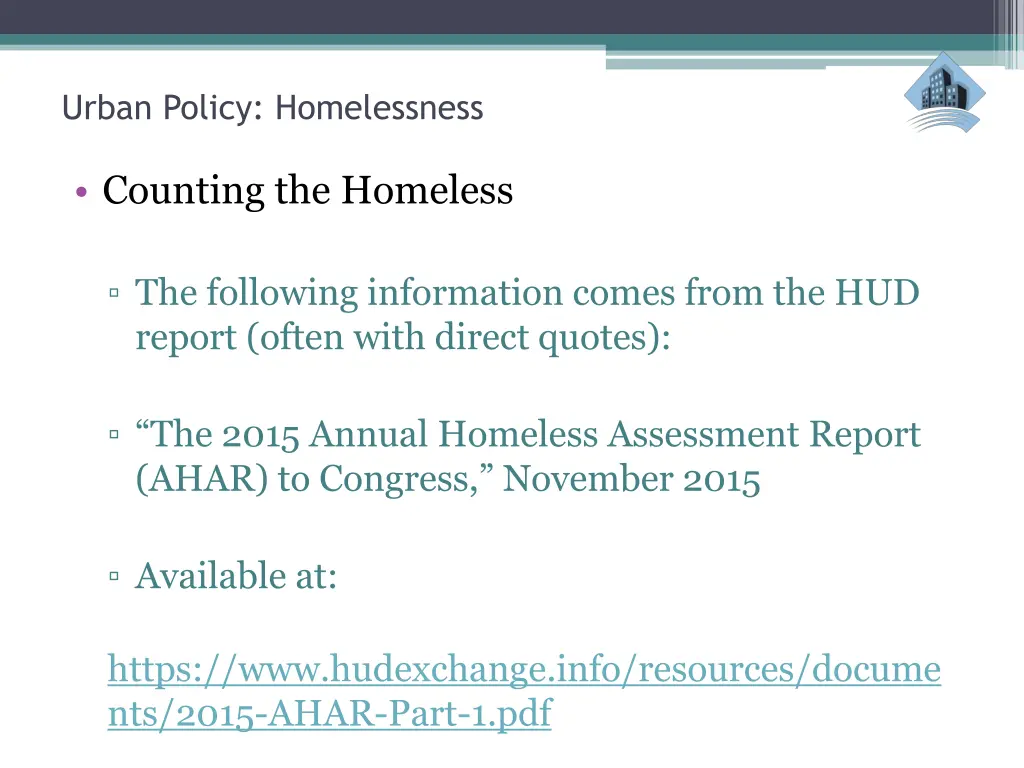 urban policy homelessness 3