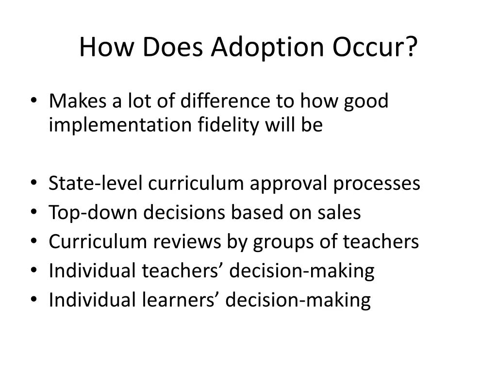 how does adoption occur