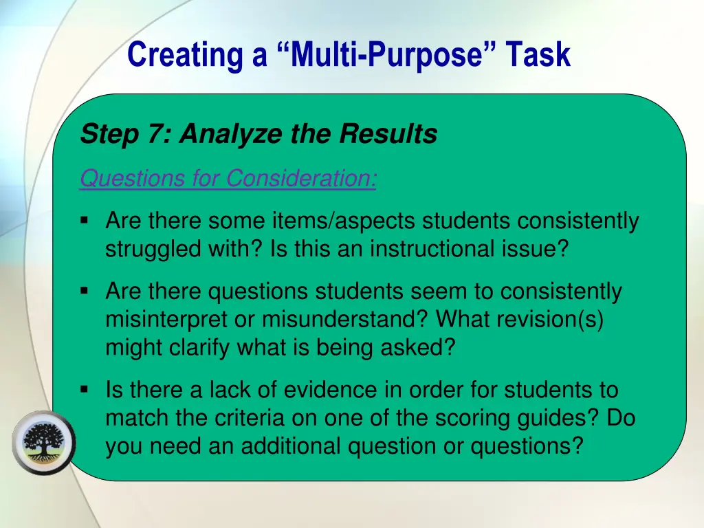 creating a multi purpose task 6