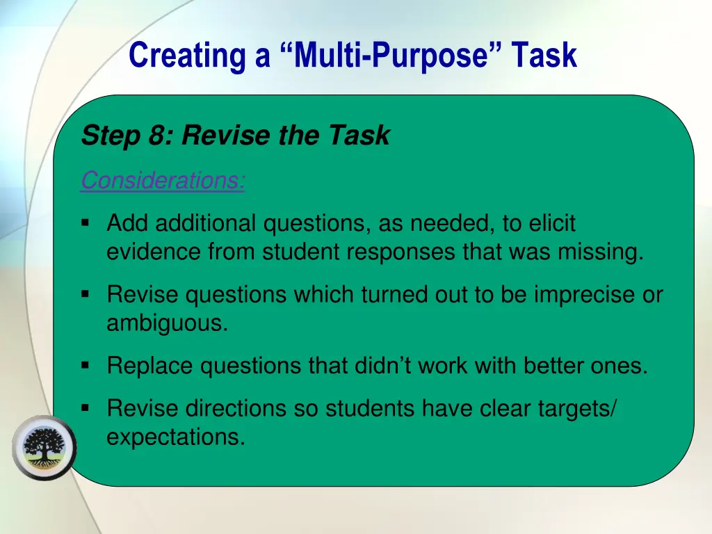 creating a multi purpose task 7