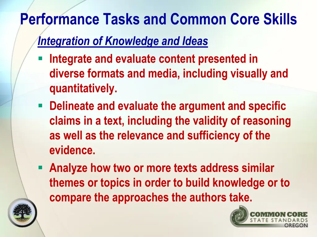 performance tasks and common core skills 1