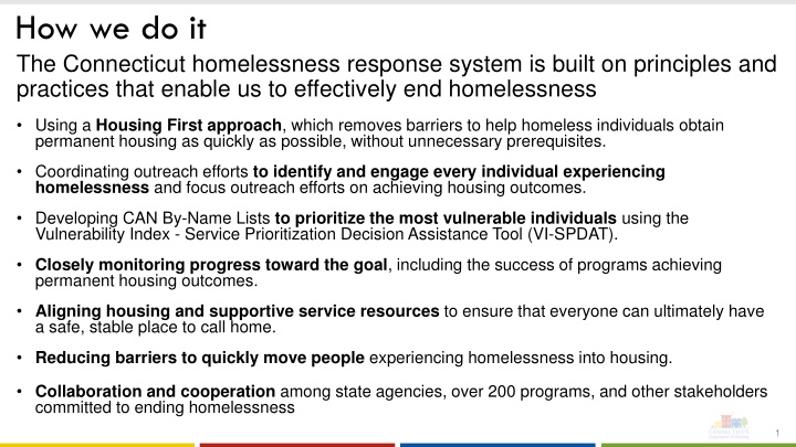how we do it the connecticut homelessness