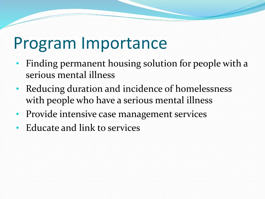program importance