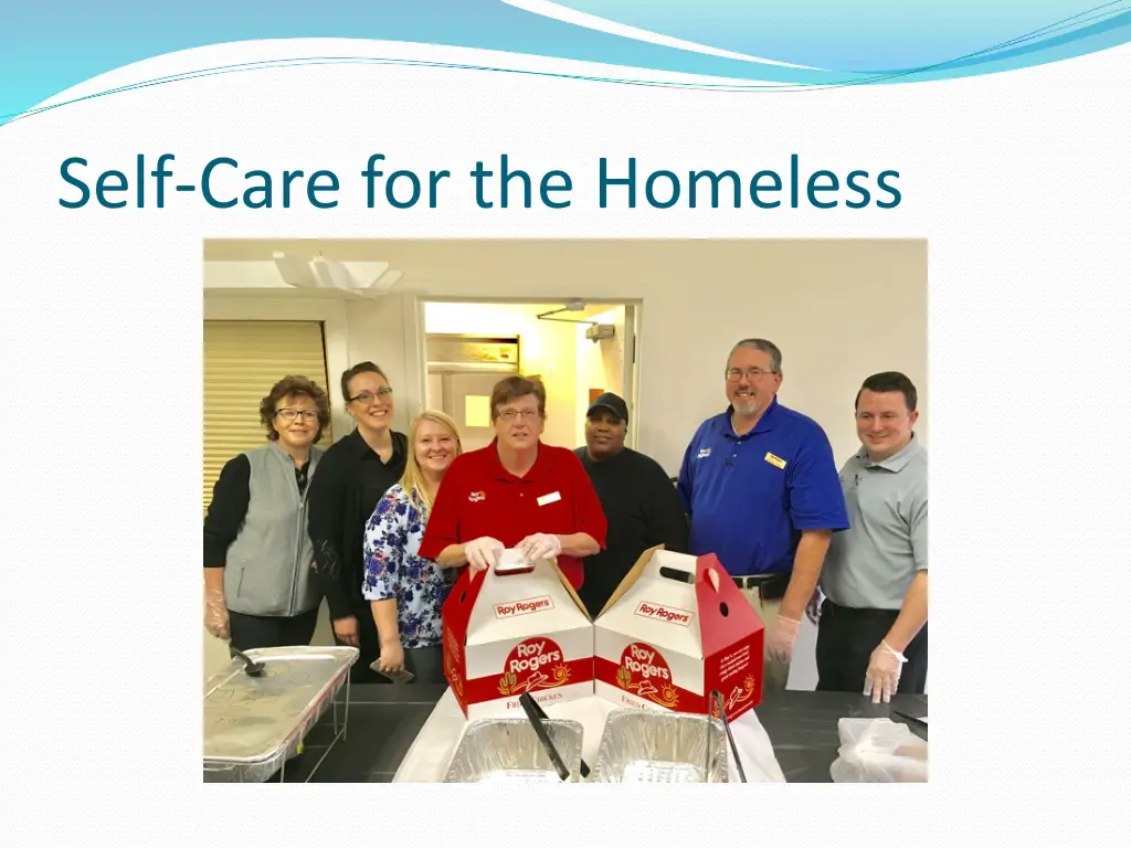 self care for the homeless