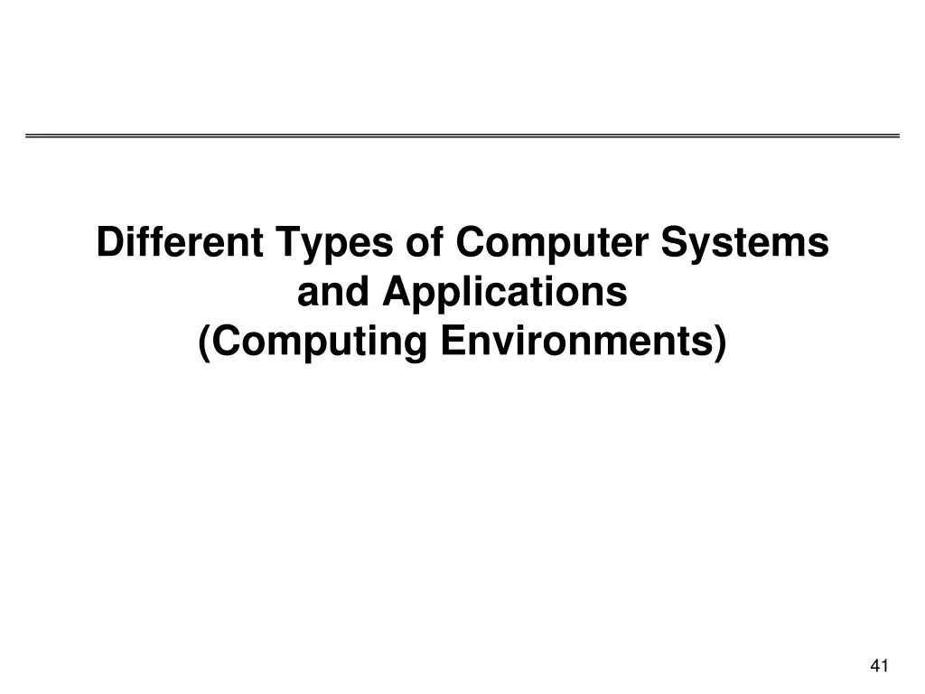 different types of computer systems