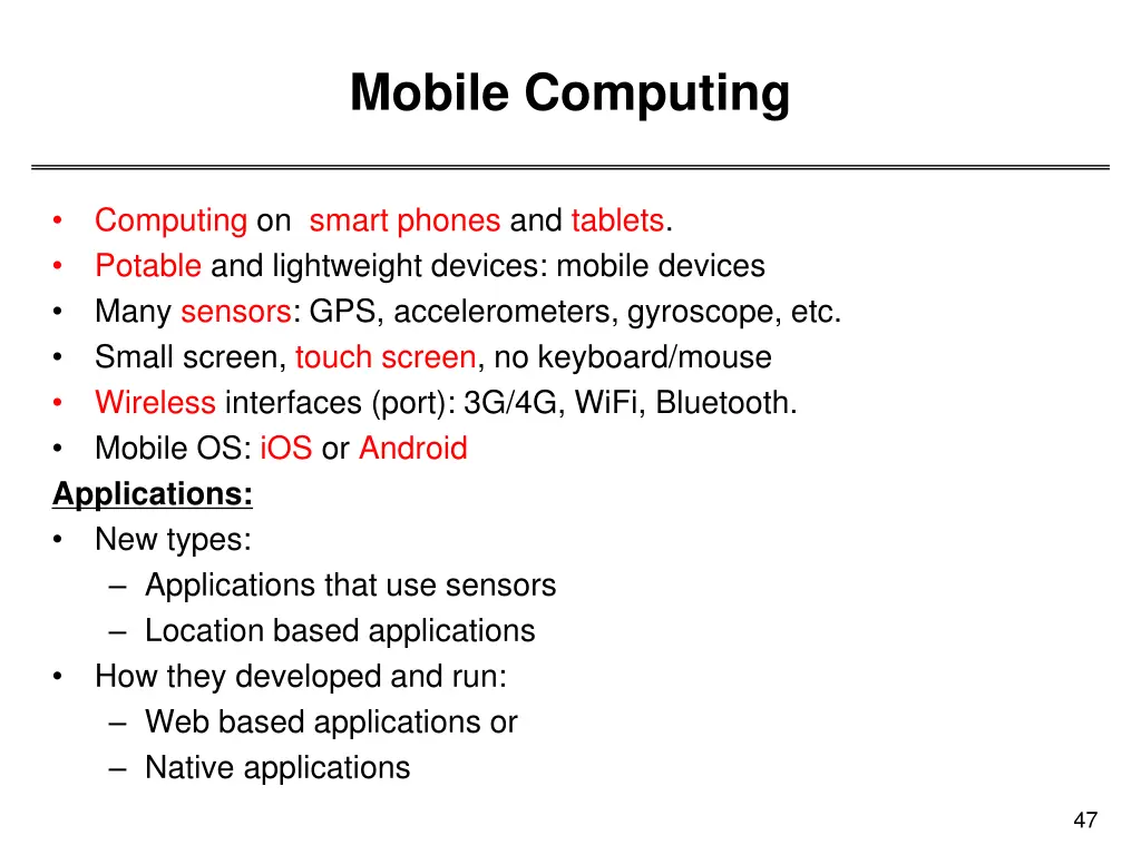mobile computing