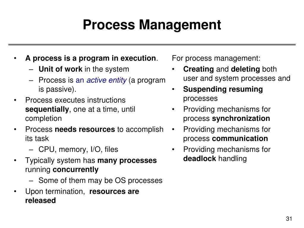 process management