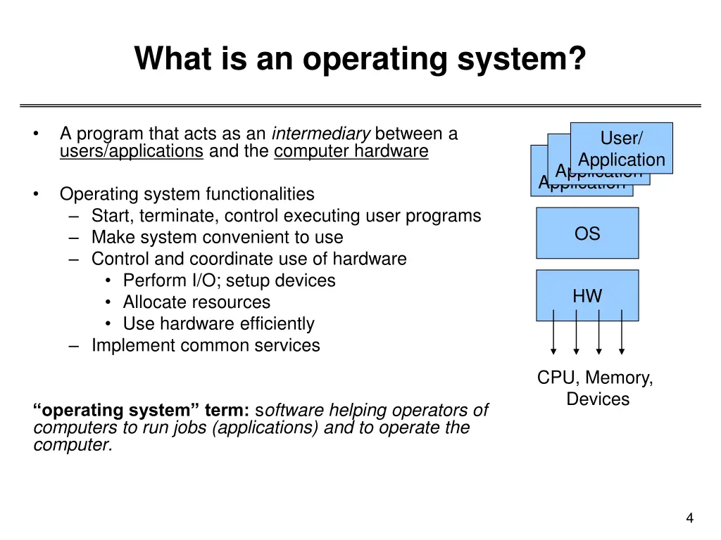 what is an operating system
