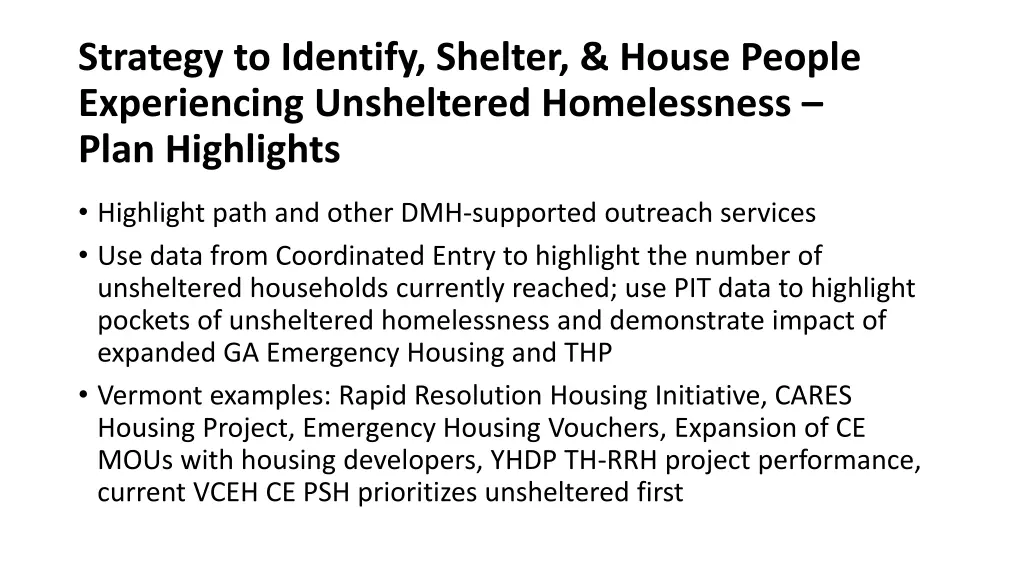 strategy to identify shelter house people 1