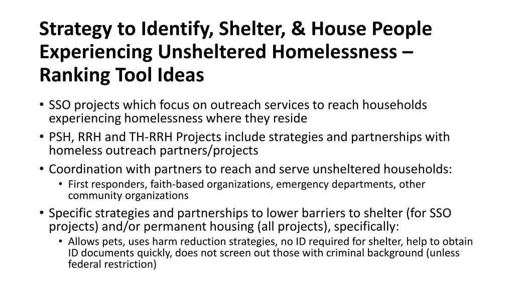 strategy to identify shelter house people 2