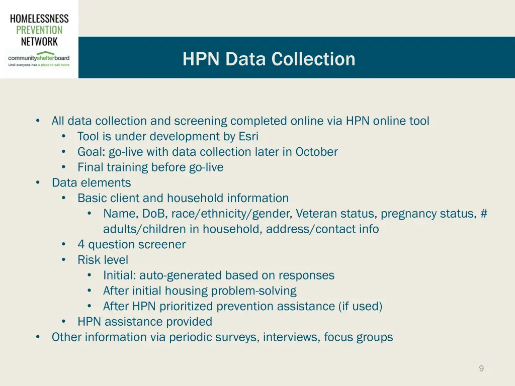 hpn data collection