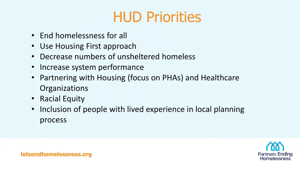 hud priorities