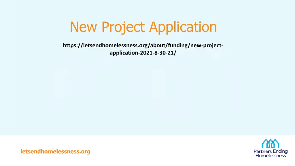 new project application