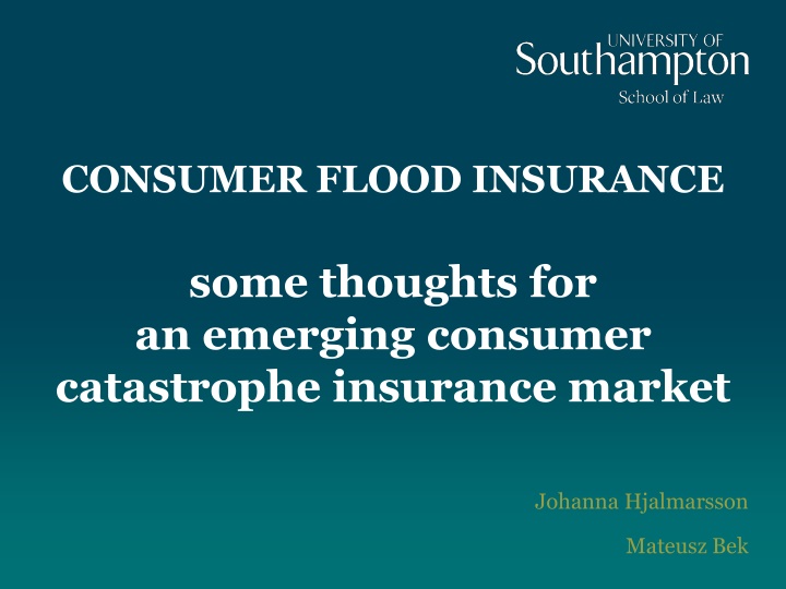 consumer flood insurance