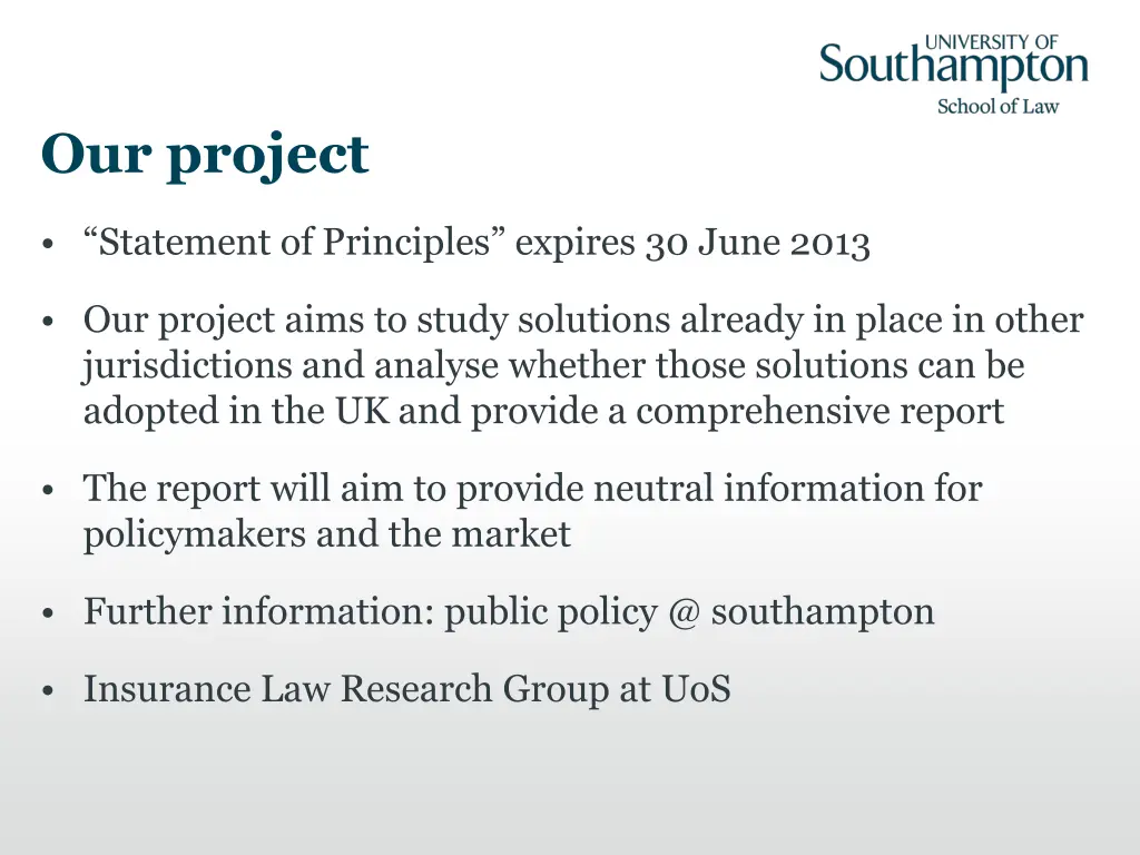 our project