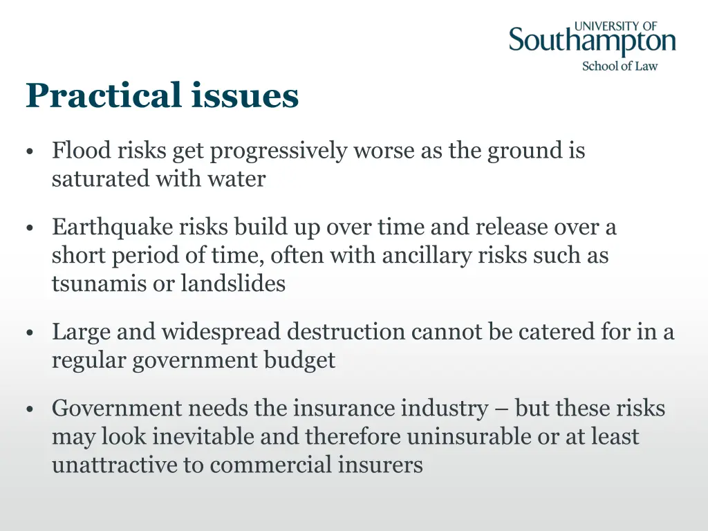 practical issues