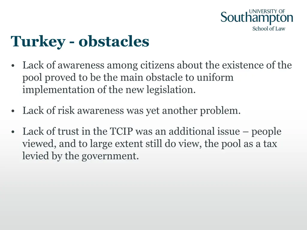 turkey obstacles