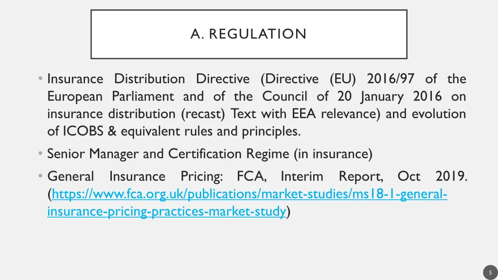 a regulation