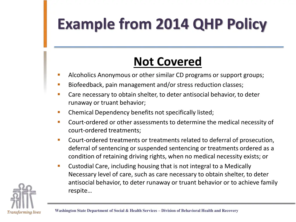 example from 2014 qhp policy
