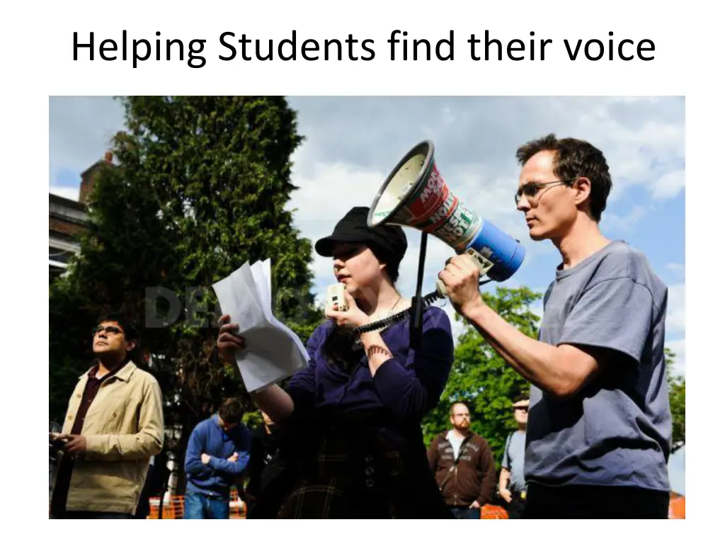 helping students find their voice