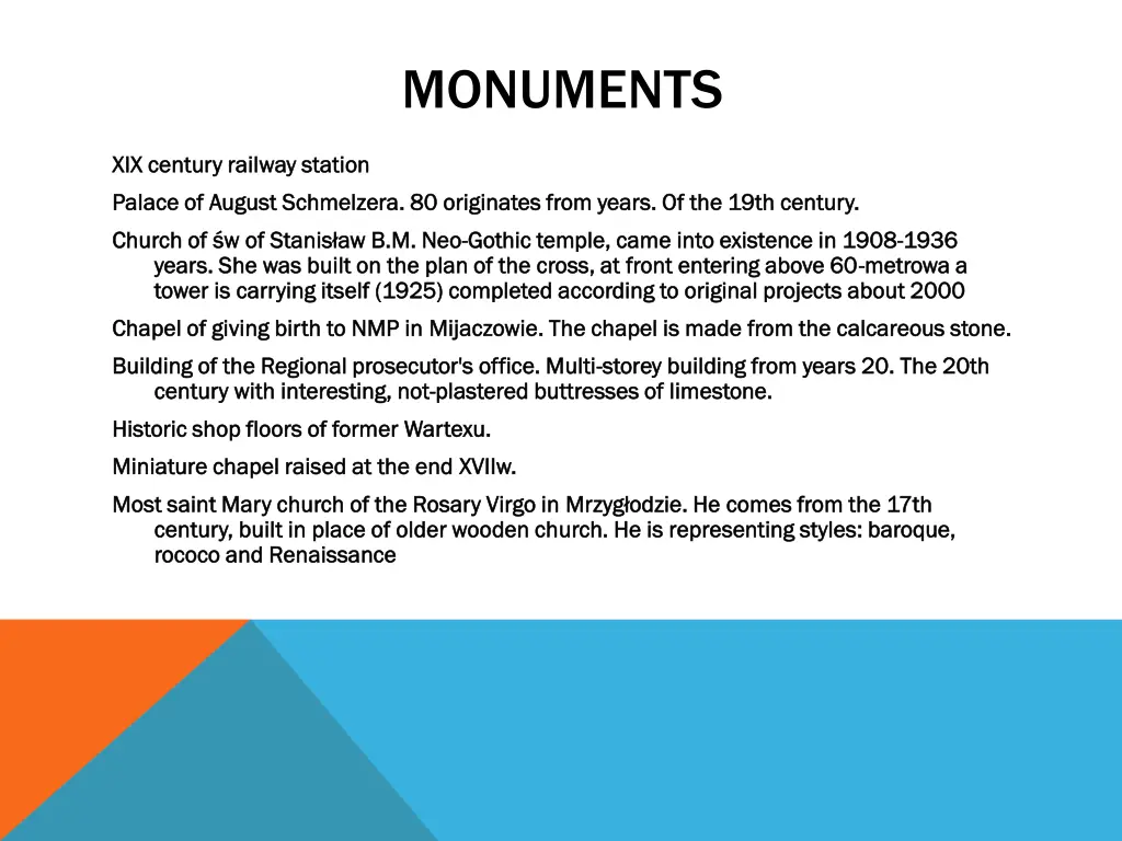 monuments