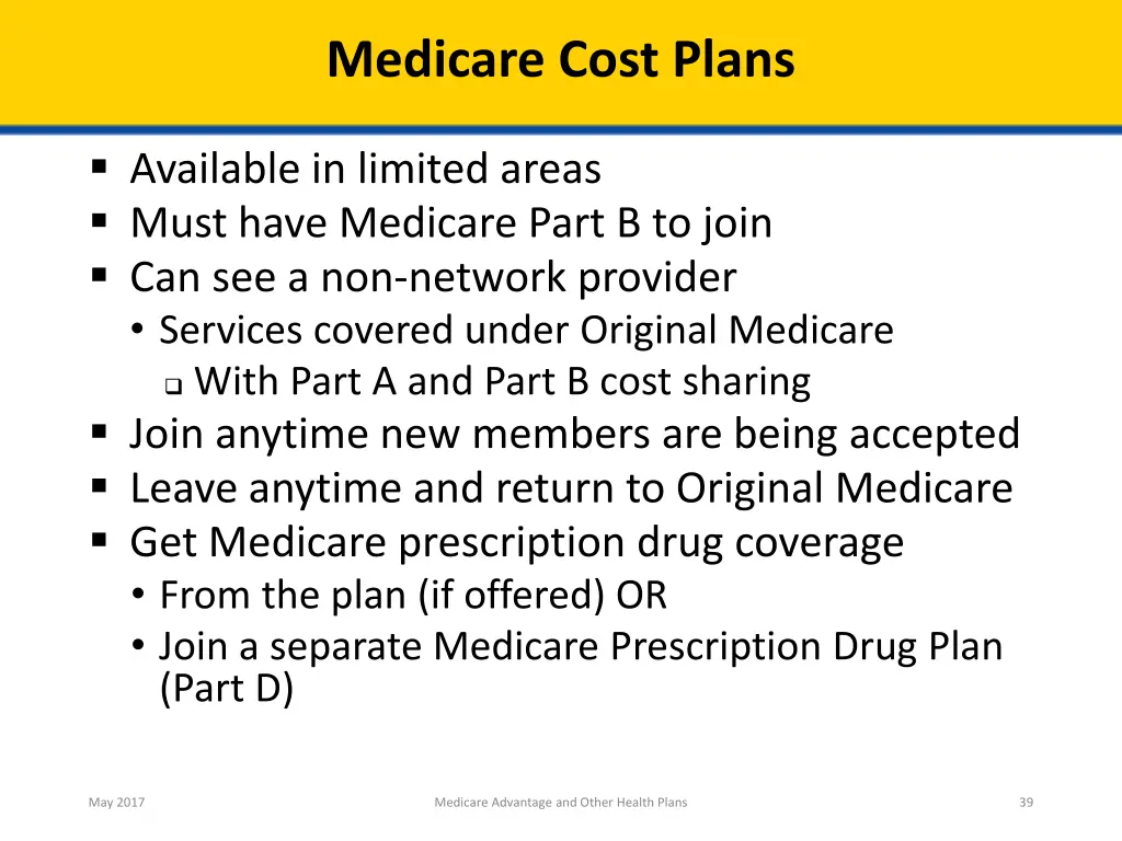 medicare cost plans