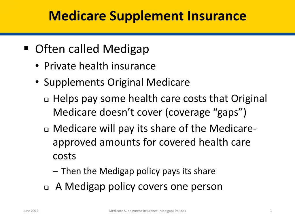 medicare supplement insurance
