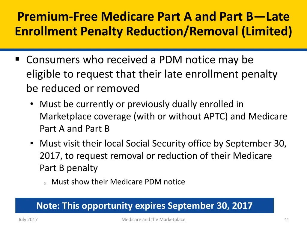 premium free medicare part a and part b late