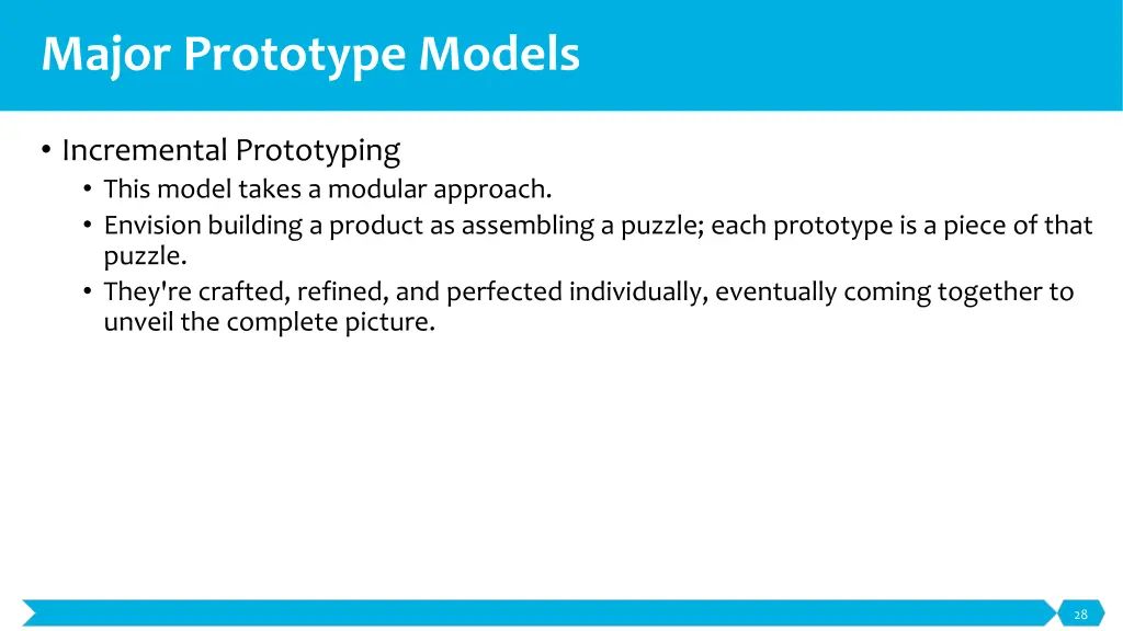 major prototype models 3