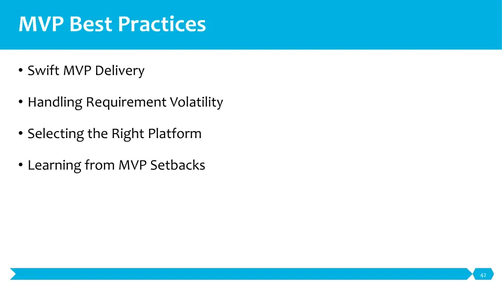 mvp best practices