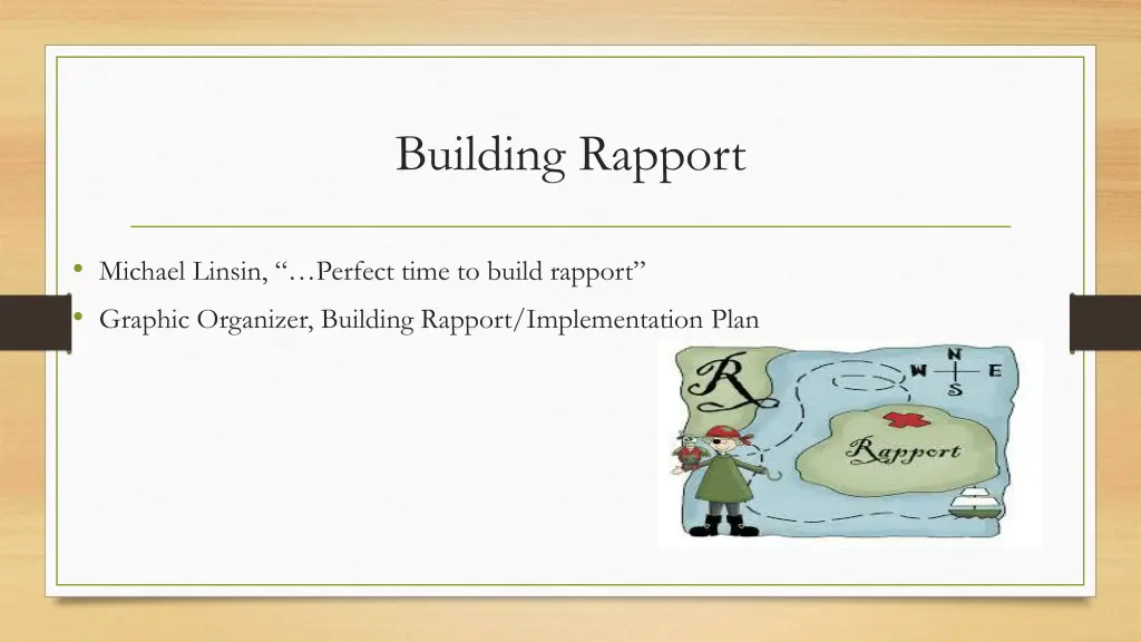 building rapport