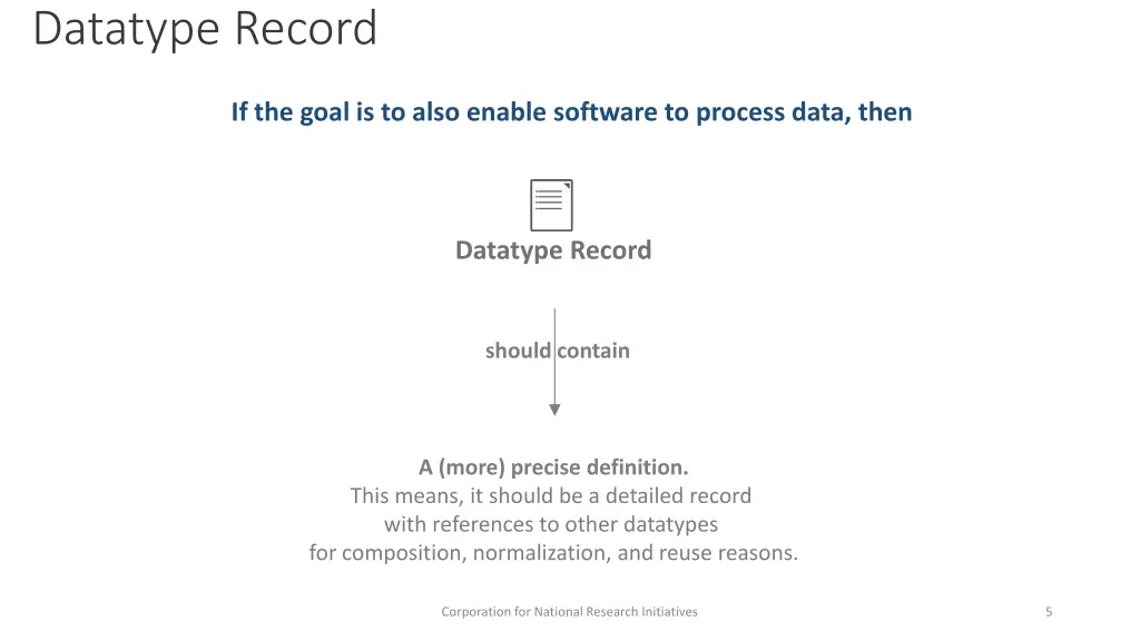 datatype record 1