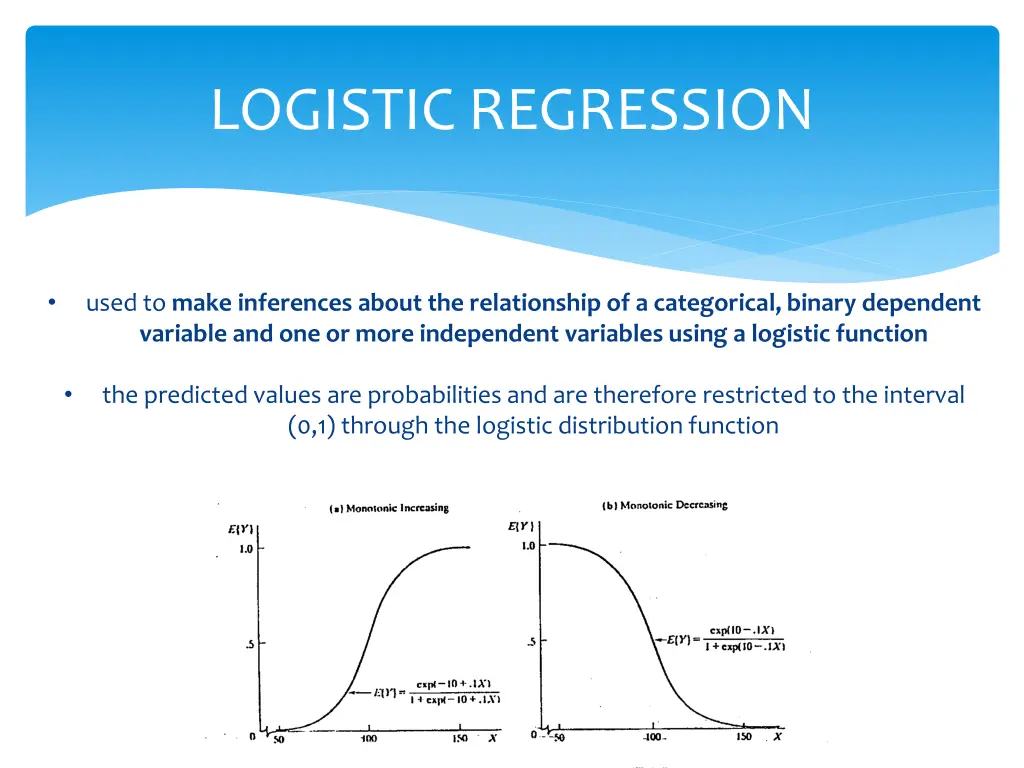 logistic regression