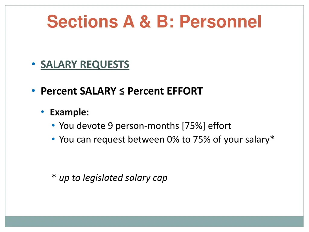 sections a b personnel