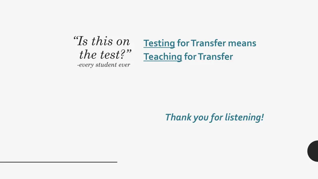 is this on the test every student ever