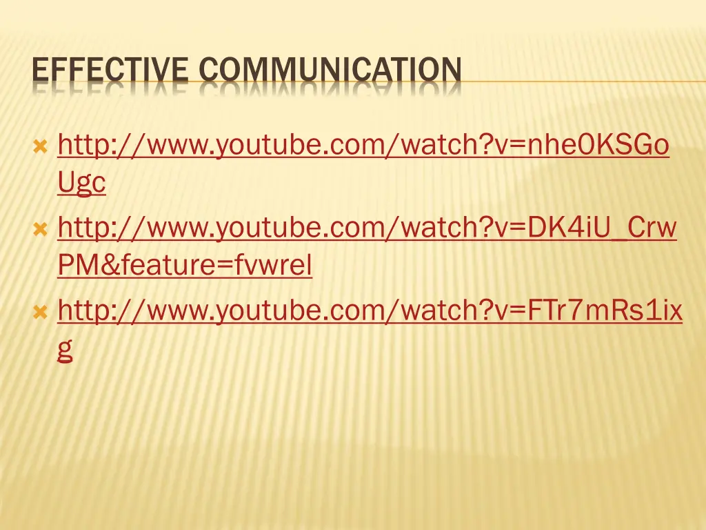 effective communication