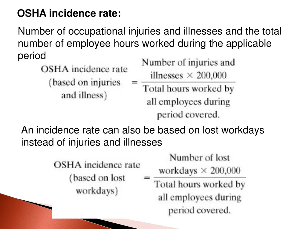 osha incidence rate