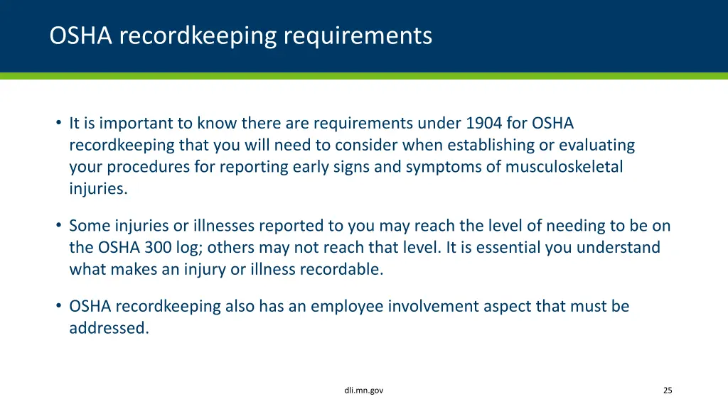 osha recordkeeping requirements