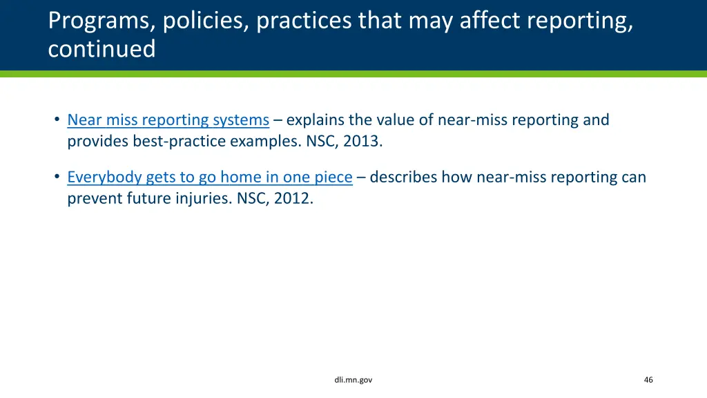 programs policies practices that may affect 2