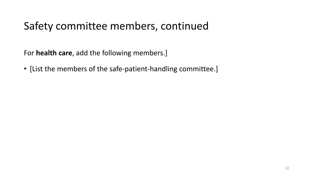 safety committee members continued 1